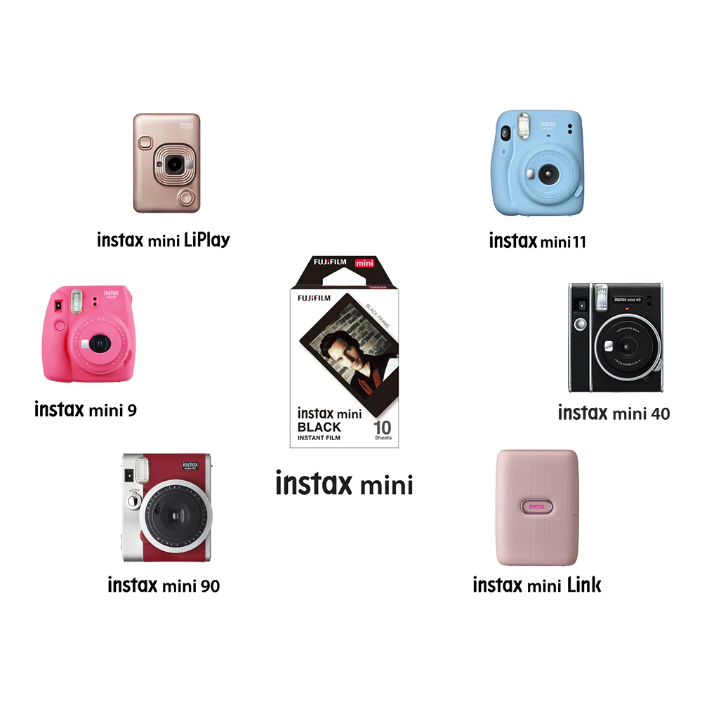 Instax mini designer film- Black frame (10 sheets) - Image 3