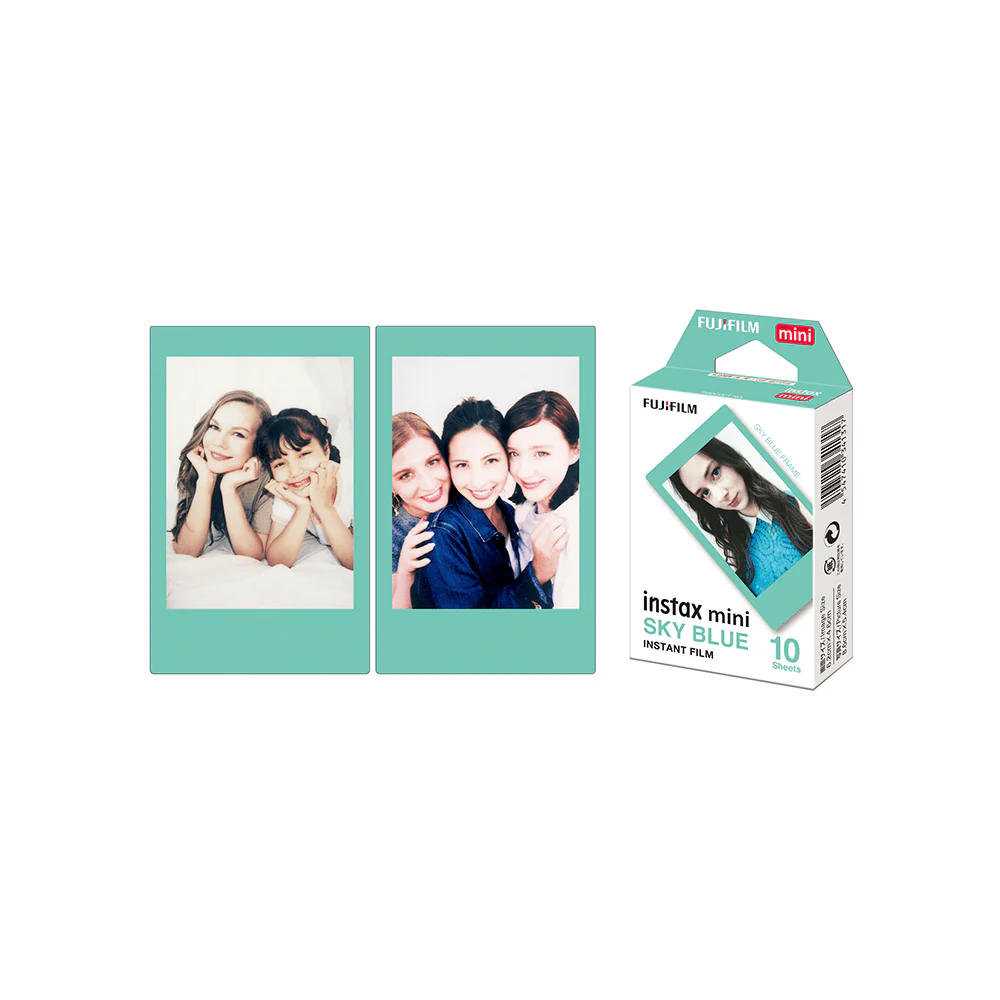 Instax Mini Designer Film - Sky Blue Frame (10 sheets) - Image 3
