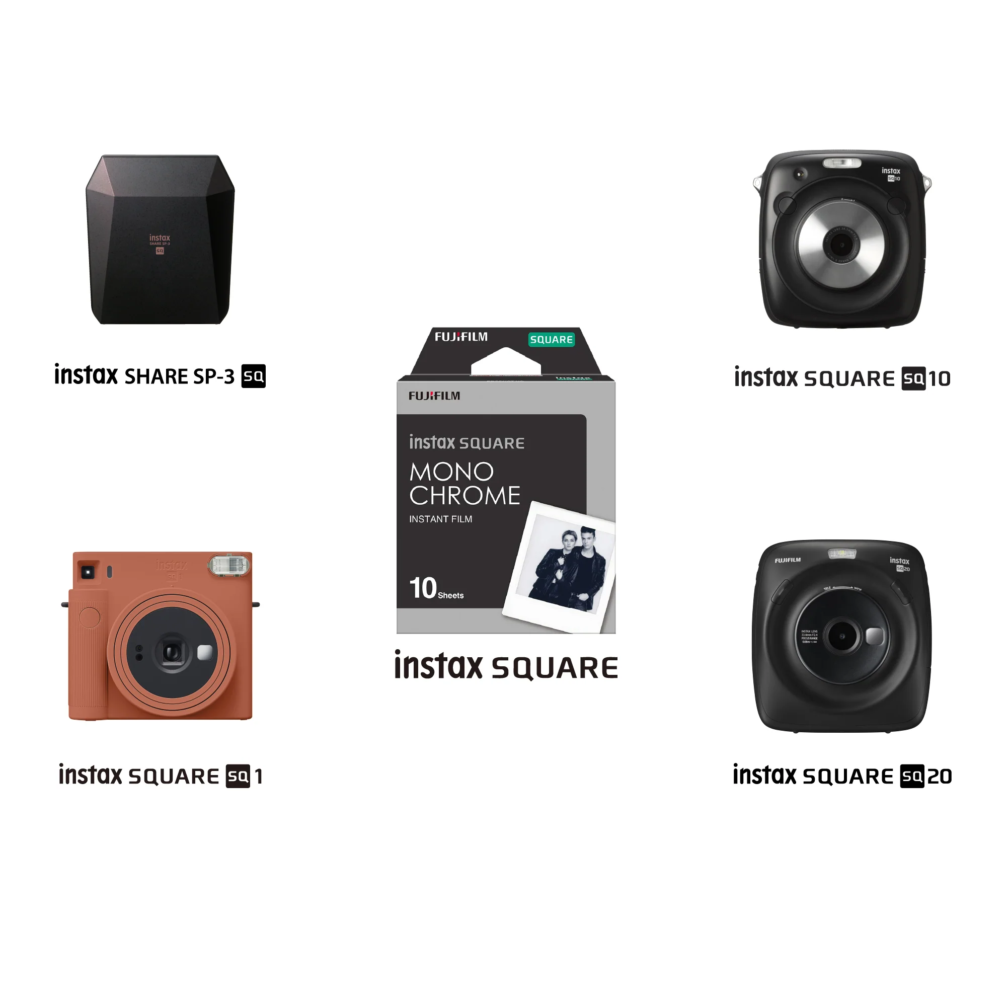 Instax square Monochrome Film Pack  (10 sheets) - Image 3